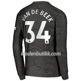 Manchester United Donny van de Beek 34 Borte Fotballdrakt 2020-2021 Langermet